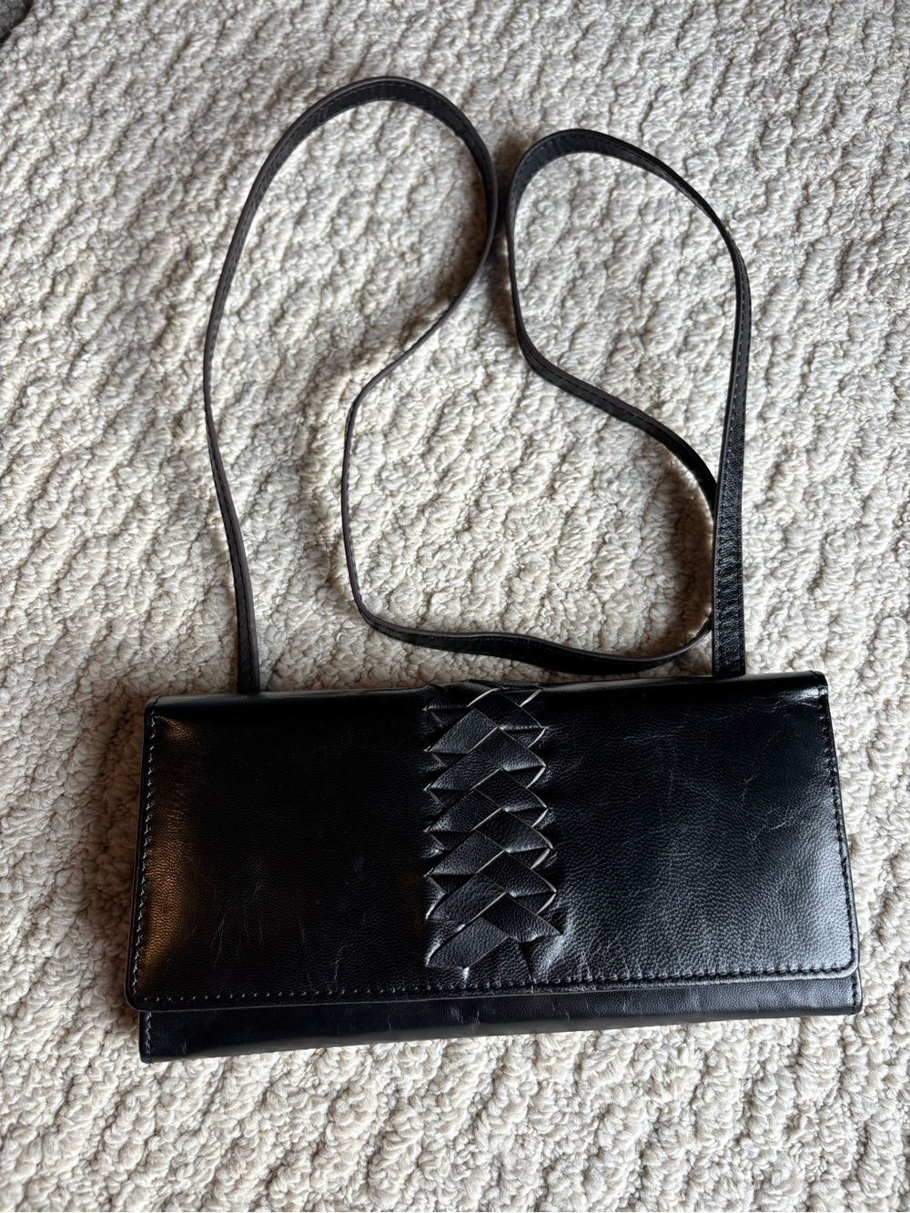 LODIS In the Details Traveler Crossbody/wallet Genuine Leather - Black